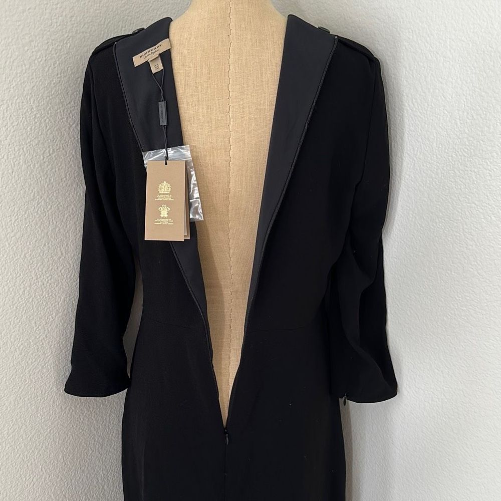 Burberry Scoop Neck A Line Dress Black Size 10 US - Picture 11 of 11